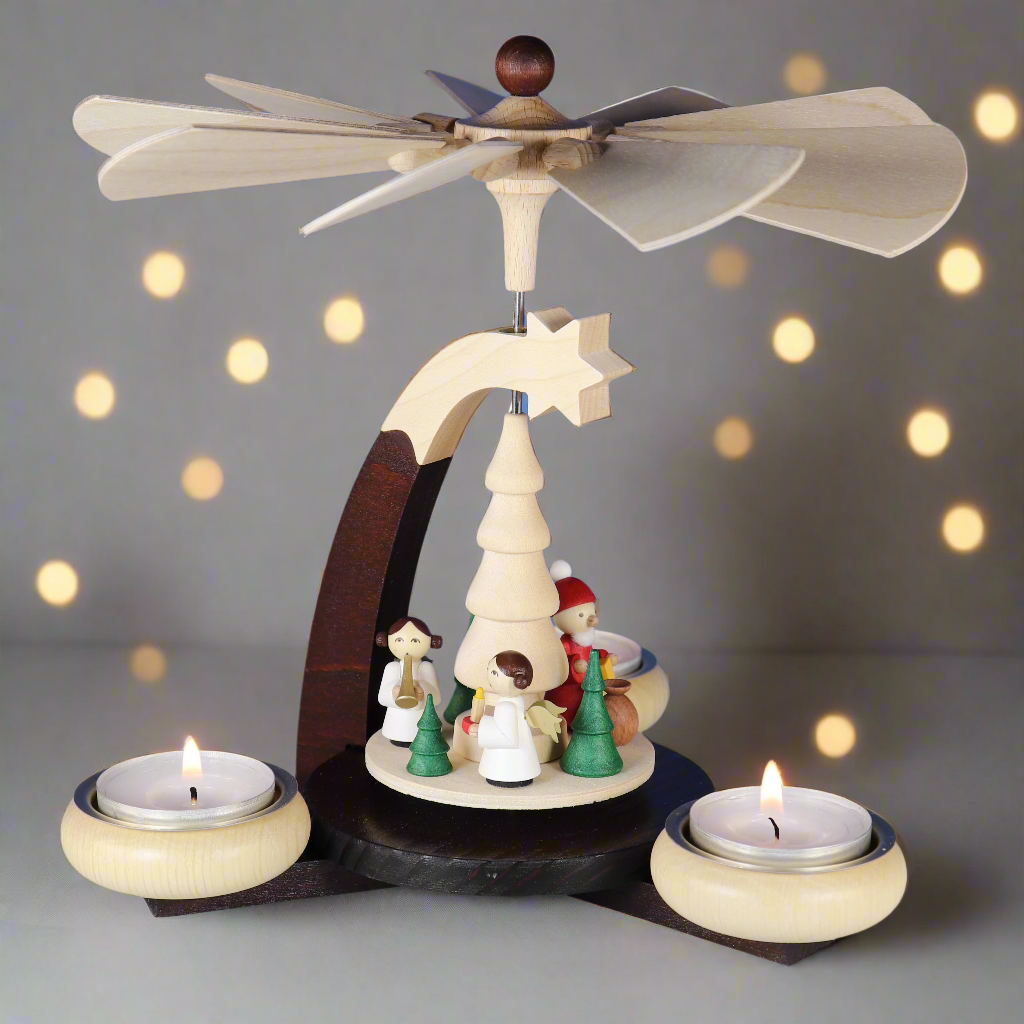 Christmas Pyramid (Medium)- Santa and Angels